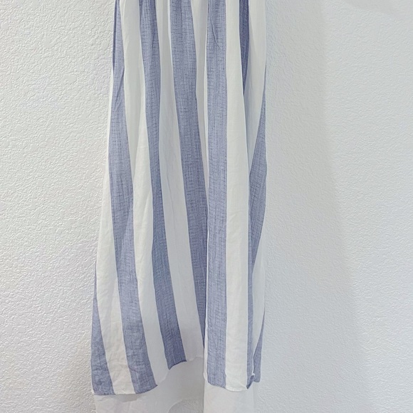 STRIPED RUFFLE MAXI DRESS - Picture 4 of 5